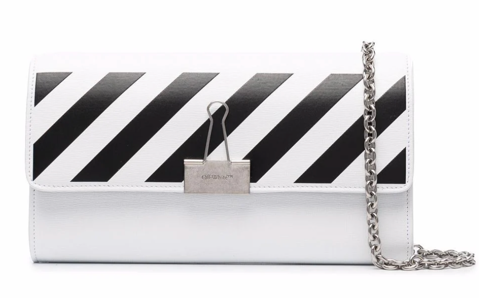 Off-White Binder Travel Wallet White Black