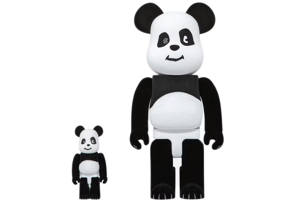 Bearbrick x CLOT Panda 100% & 400% Set