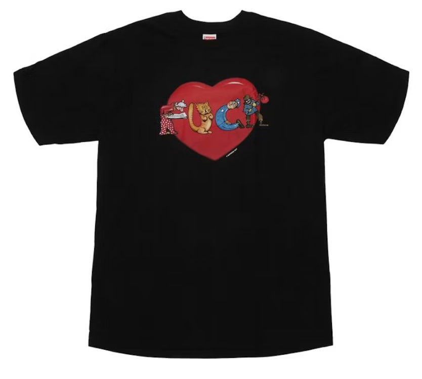 Supreme Fuck Love Tee Black