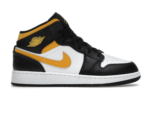 Jordan 1 Mid White Pollen Black (GS)