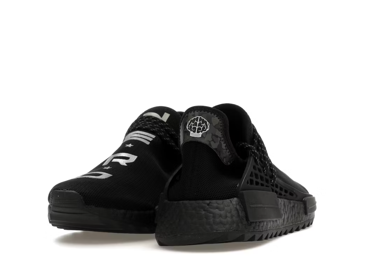 Pharrell hu nmd black discount