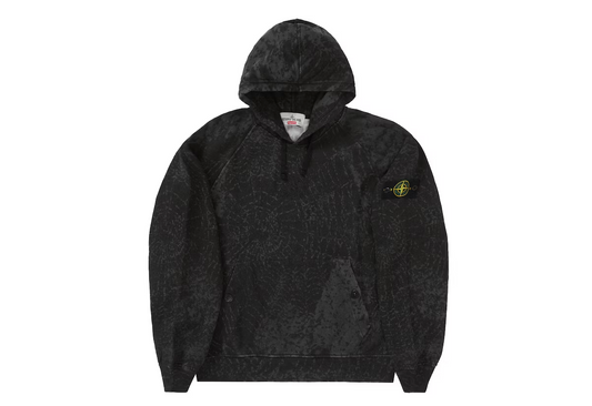 Supreme Stone Island Hooded Sweatshirt (FW23) Black