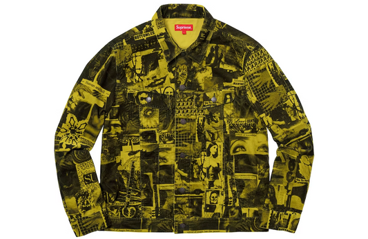 Supreme Vibrations Corduroy Trucker Jacket Yellow