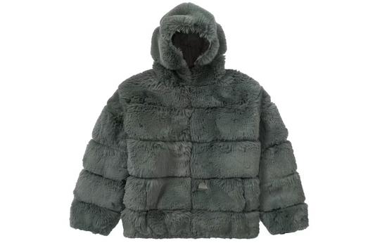 Supreme WTAPS Faux Fur Hooded Jacket Green