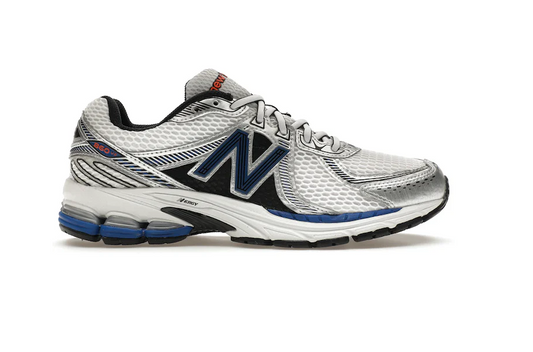 New Balance 860v2 White Team Royal Silver
