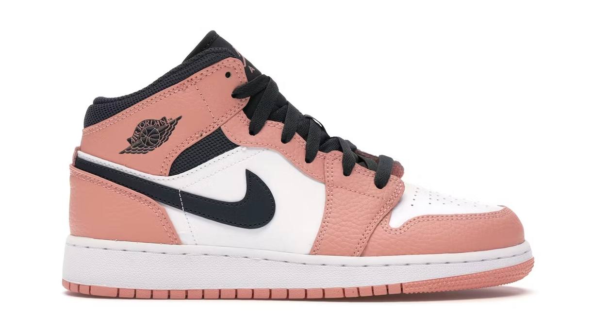 Jordan 1 Mid Pink Quartz (GS)