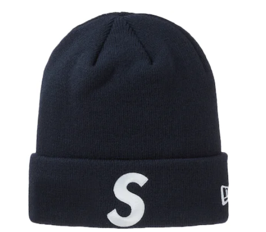 Supreme New Era S Logo Beanie Navy