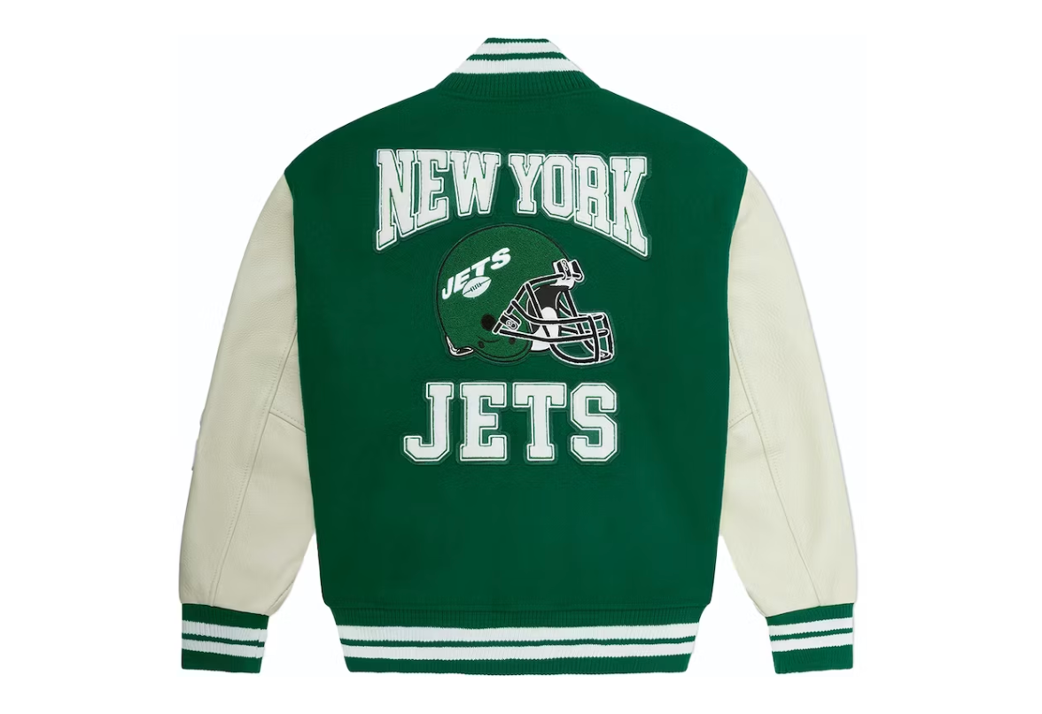 OVO x NFL New York Jets Varsity Jacket Green