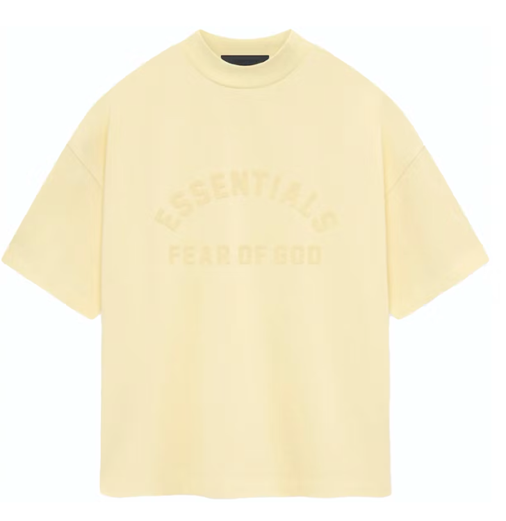 Fear of god Essentials Heavy Jersey SS Tee Garden Yellow