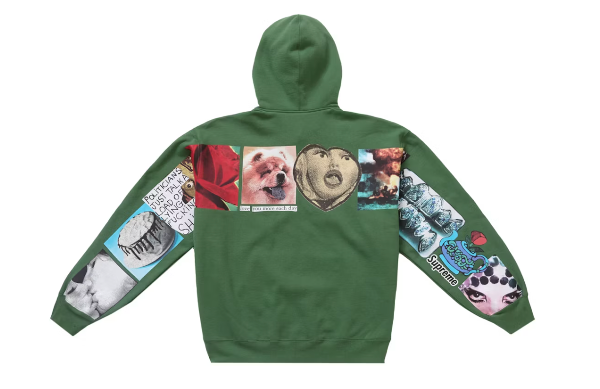 Supreme Spread Zip Hooded Dusty Green