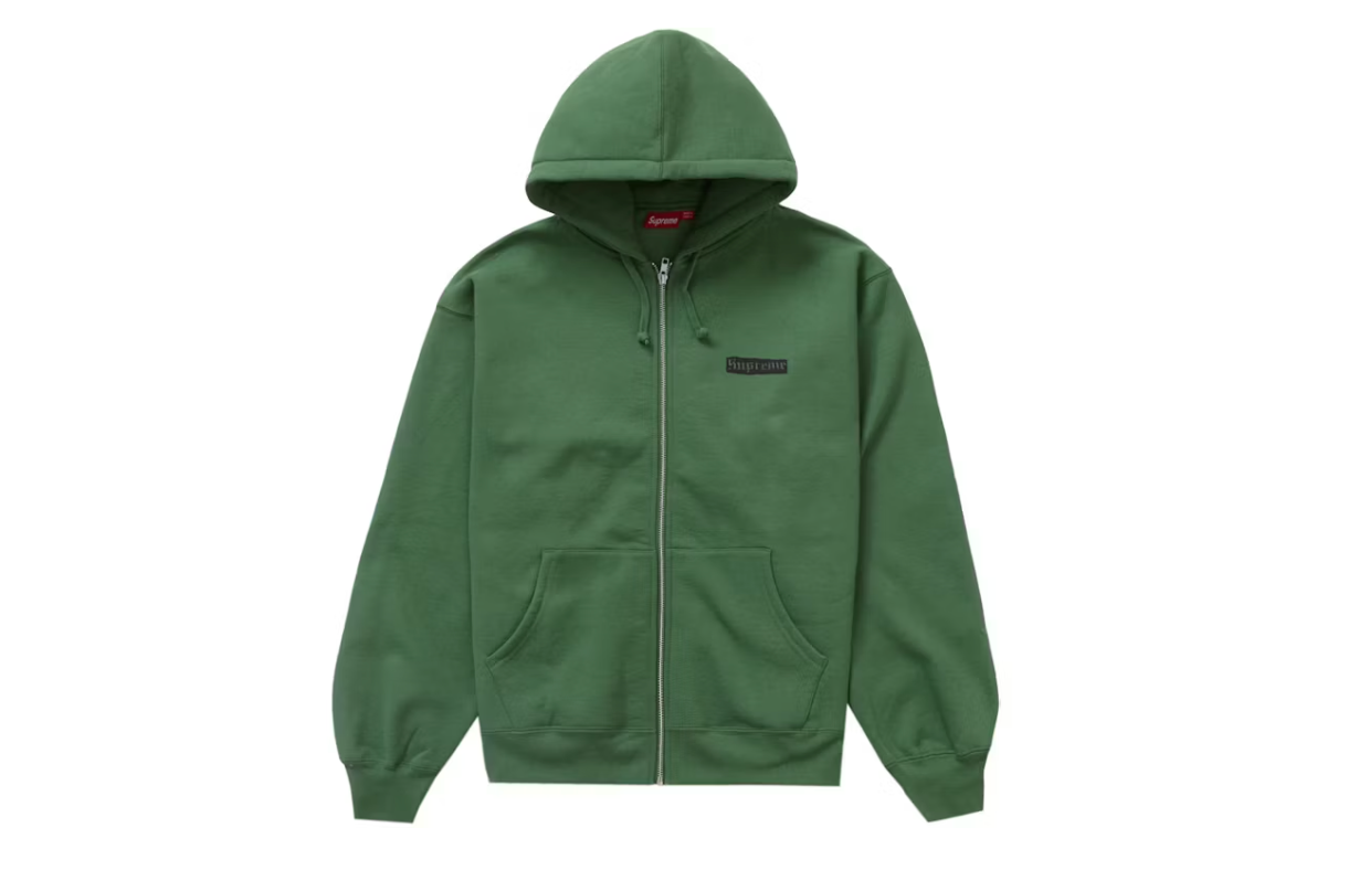 Supreme Spread Zip Hooded Dusty Green