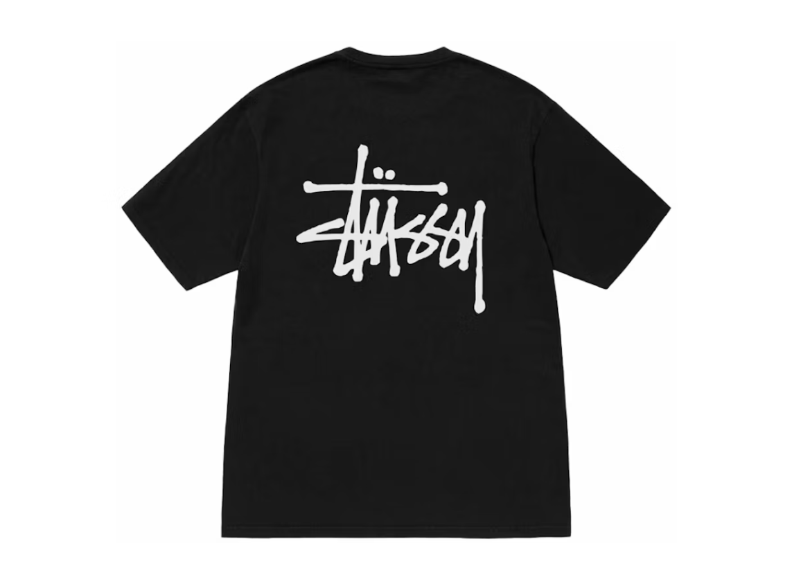 Stussy Basic Pigment Dyed T-Shirt Black