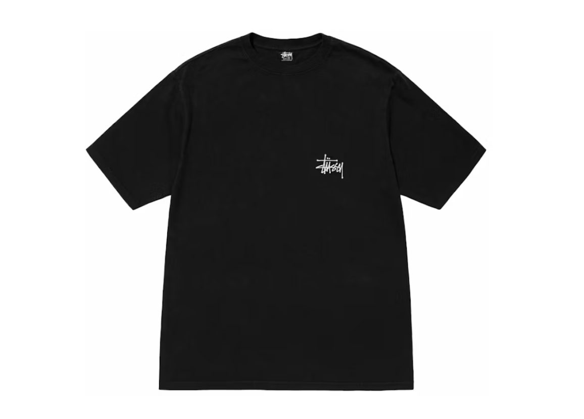 Stussy Basic Pigment Dyed T-Shirt Black