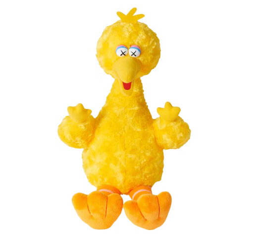 KAWS Sesame Street Uniqlo Big Bird Plush Toy Yellow