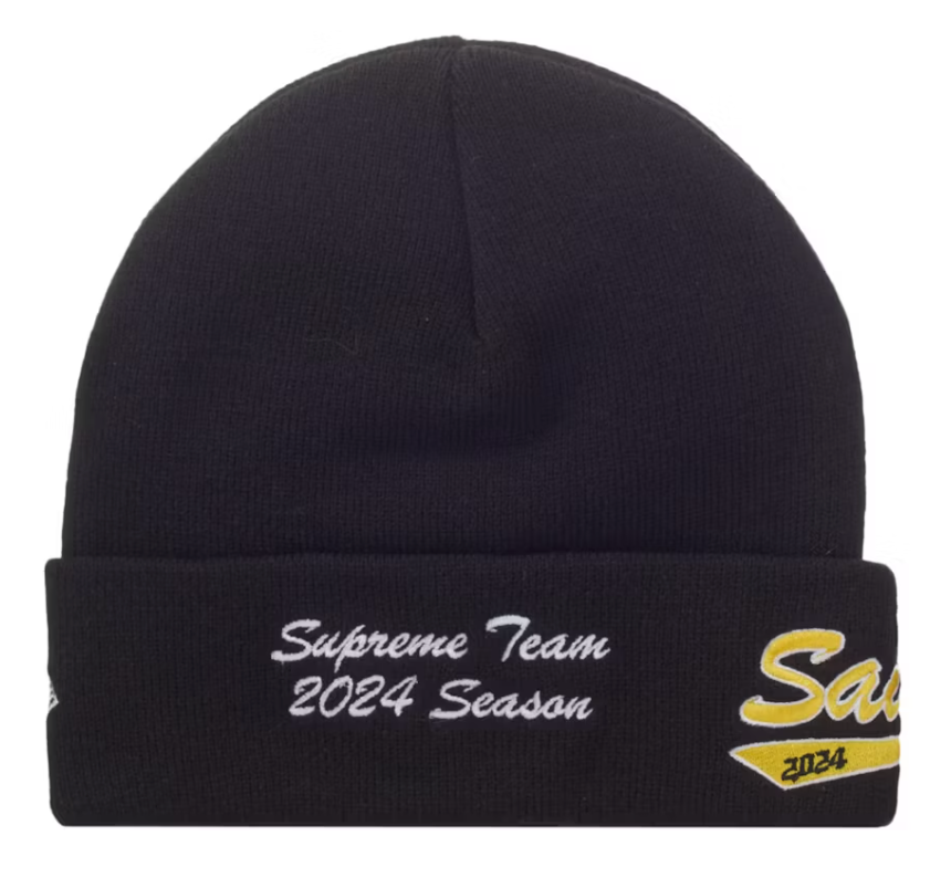 Supreme New Era Salvation Beanie Black