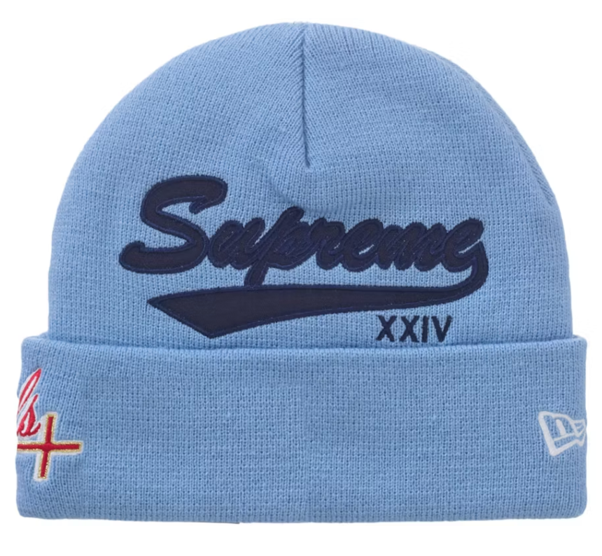 Supreme New Era Salvation Beanie Light Blue