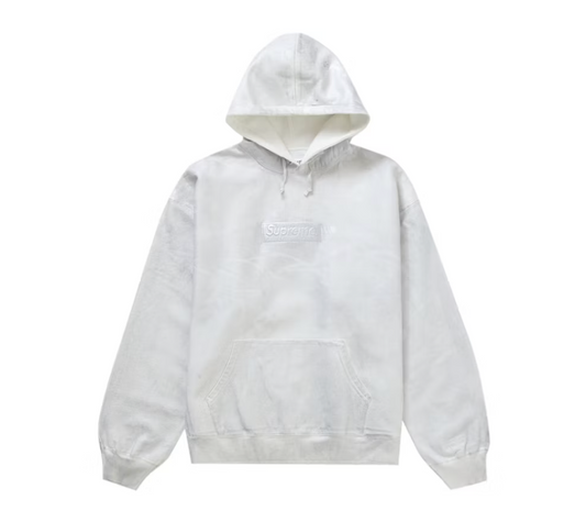 Supreme MM6 Maison Margiela Foil Box Logo Hooded Sweatshirt White