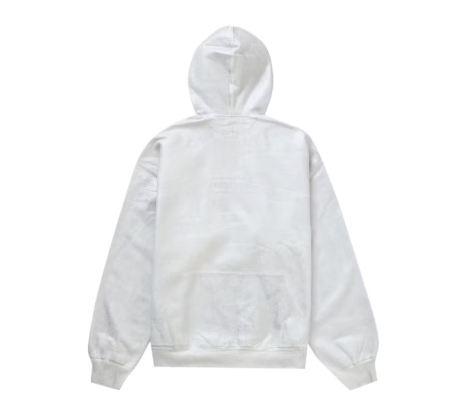 Supreme MM6 Maison Margiela Foil Box Logo Hooded Sweatshirt White