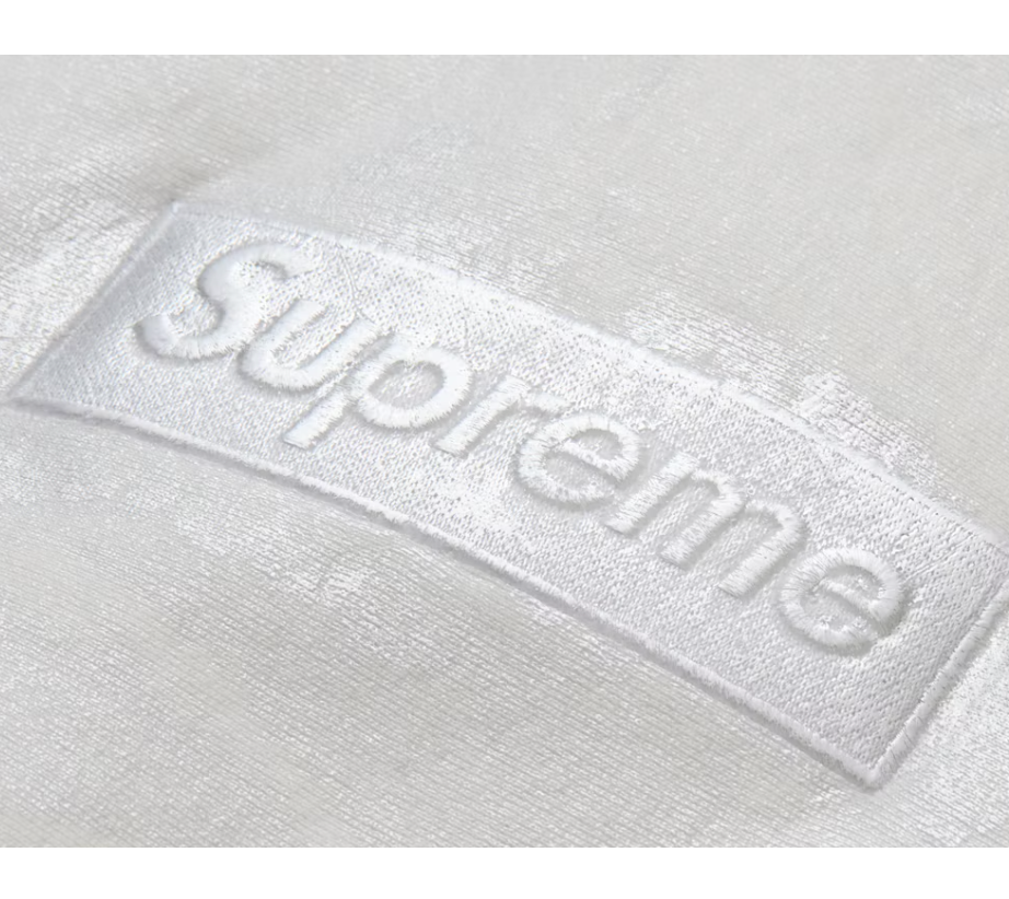 Supreme MM6 Maison Margiela Foil Box Logo Hooded Sweatshirt White