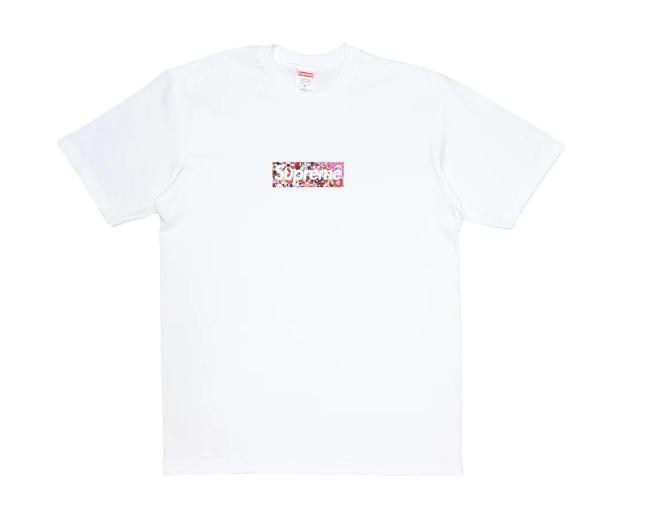 Supreme Takashi Murakami COVID-19 Relief Box Logo Tee White