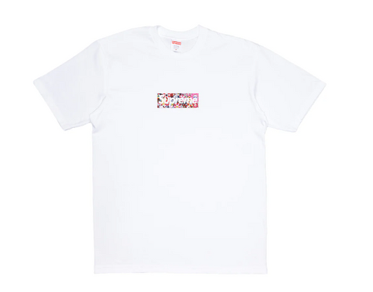 Supreme Takashi Murakami COVID-19 Relief Box Logo Tee White