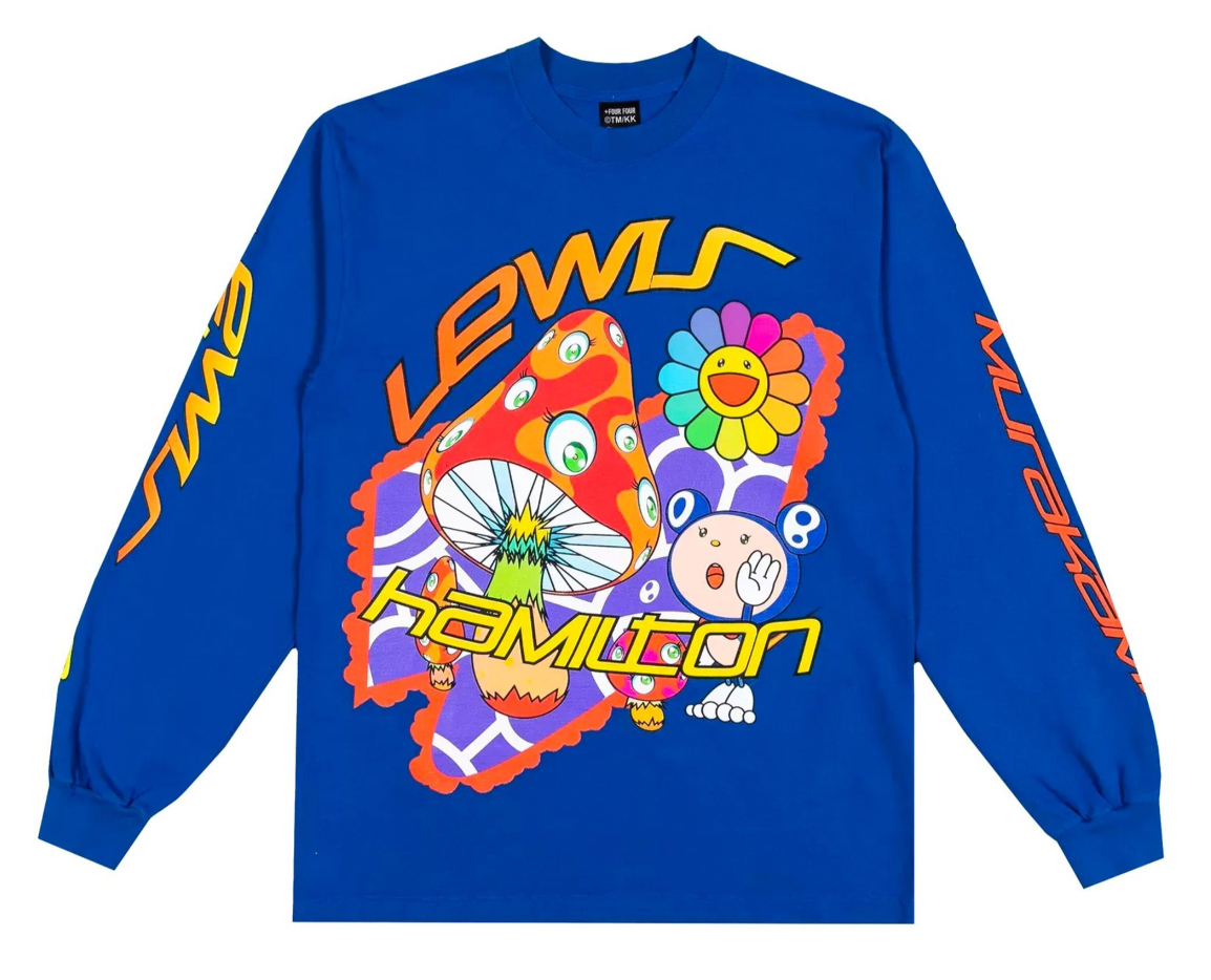 Takashi Murakami +44 Psychedelic Race L/S T-shirt Blue