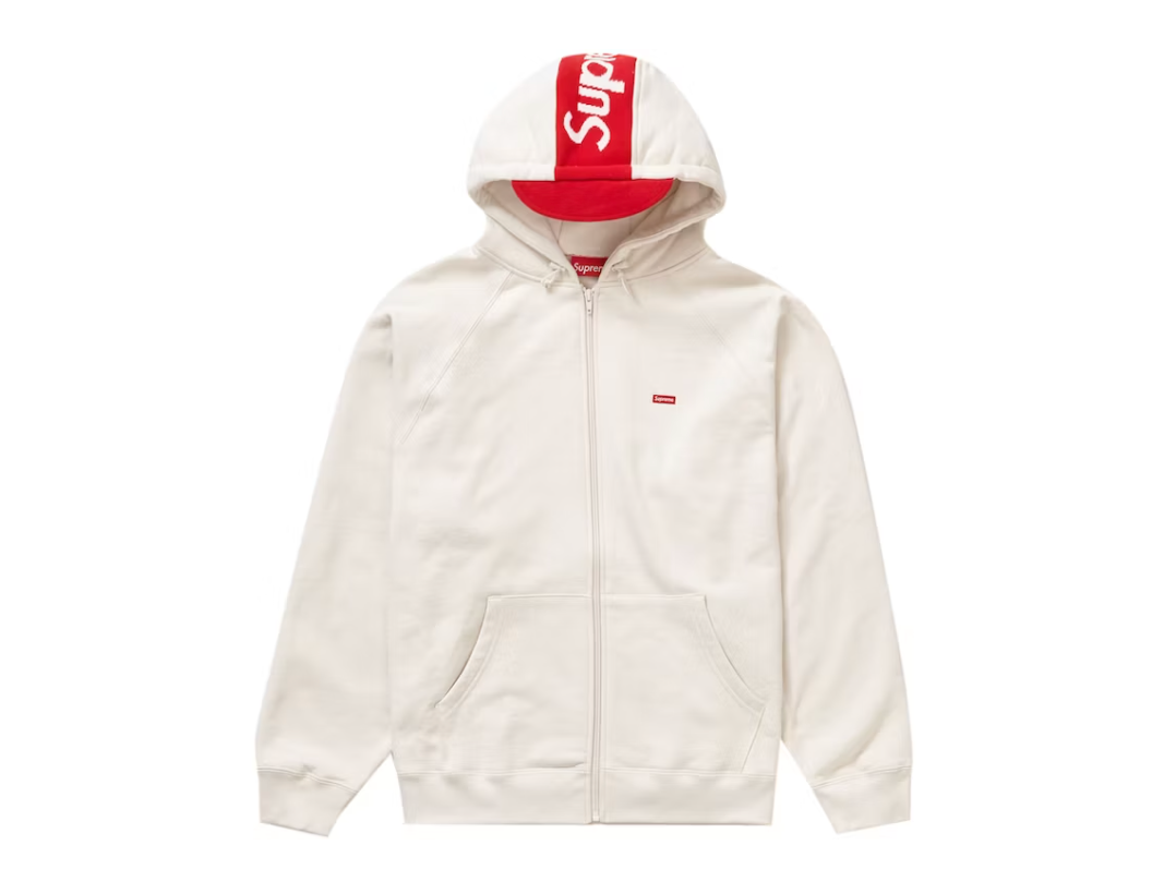 Supreme Brim Zip Up Hooded Sweatshirt Stone