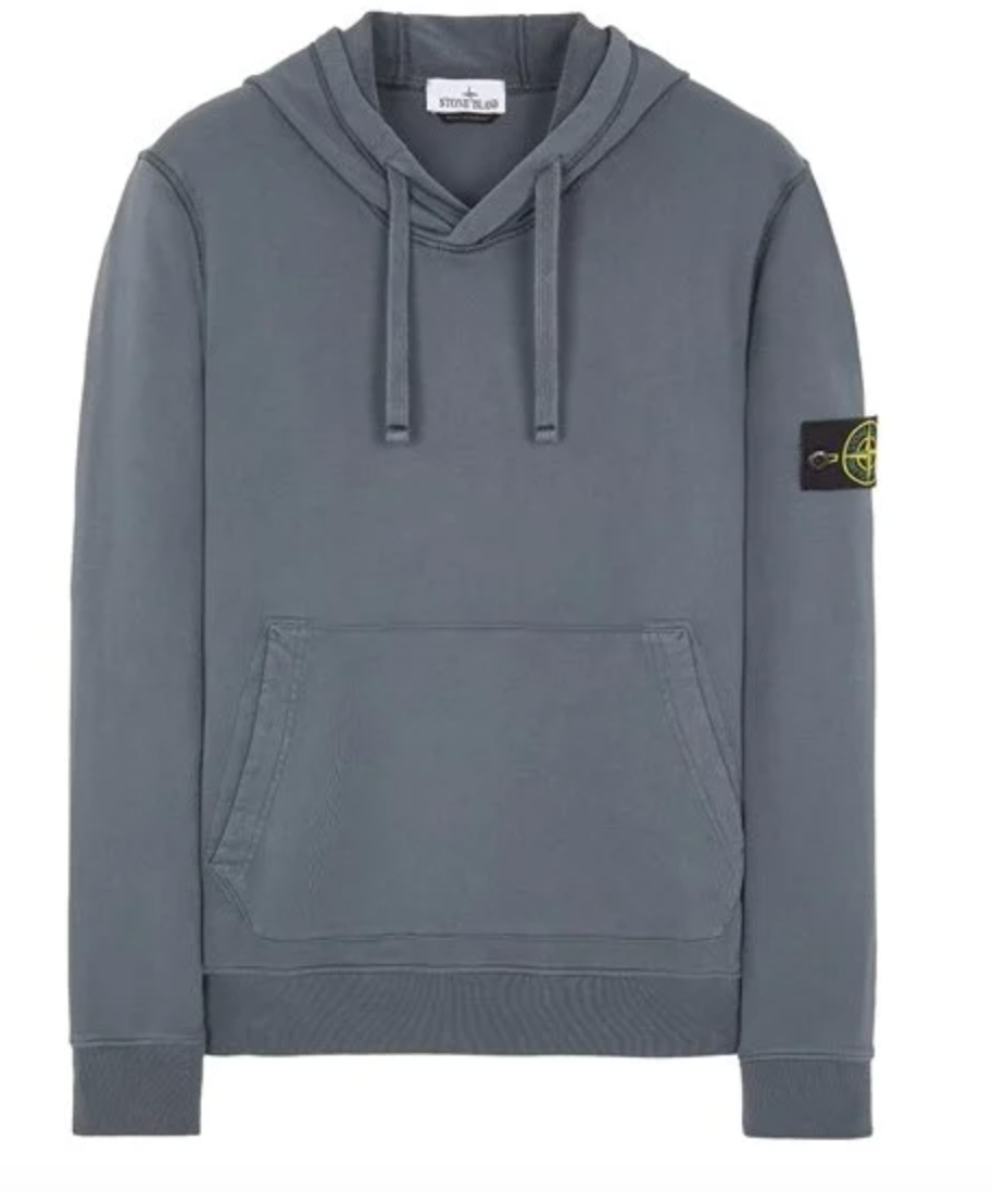 Stone Island Gray Patch Hoodie