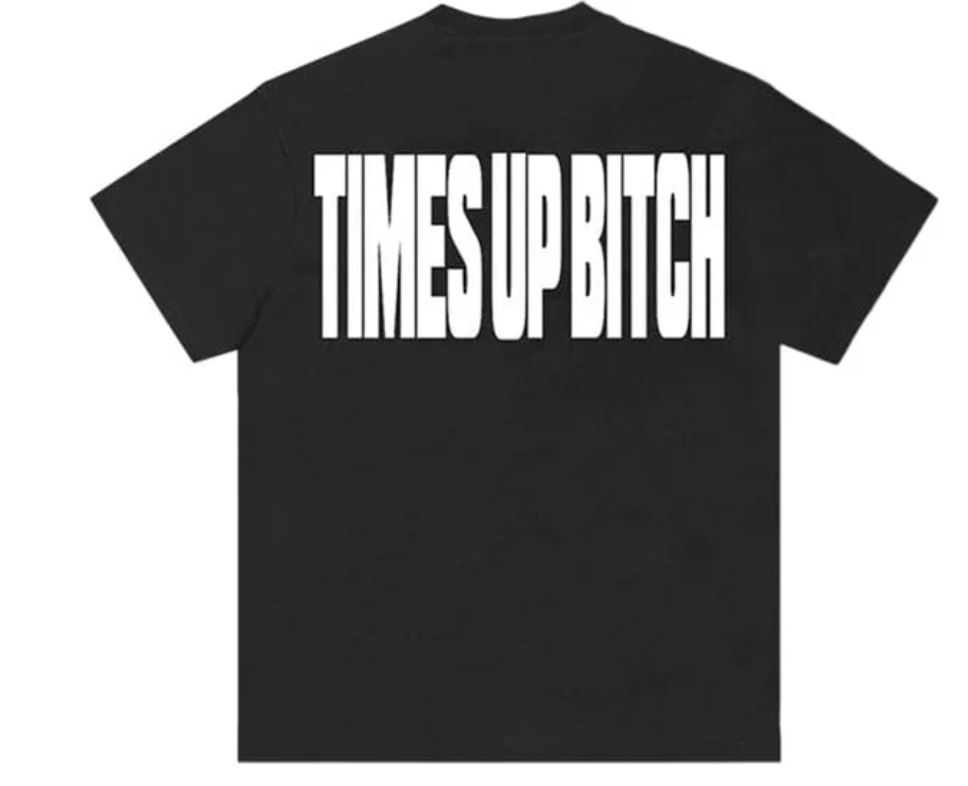 Corteiz Times Up Tee Black