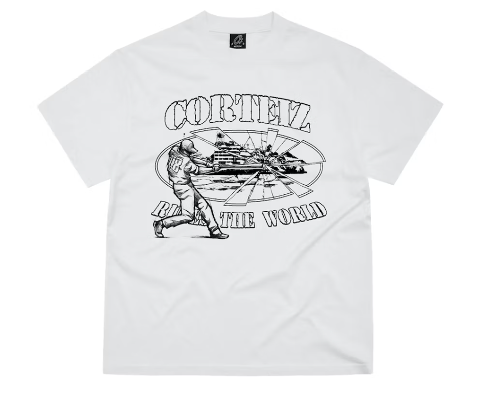 Corteiz Baseball Alcatraz Tee White