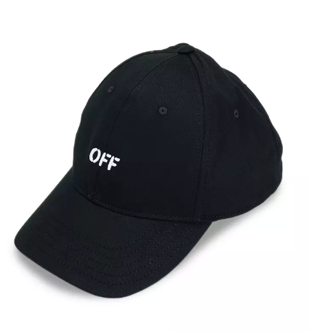 Off-White Off Stamp Drill Baseball C Black White