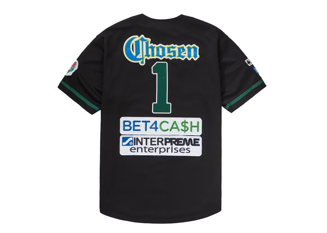 Supreme Chosen One Baseball Jersey Black