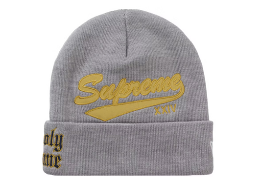 Supreme New Era Salvation Beanie Heather Grey