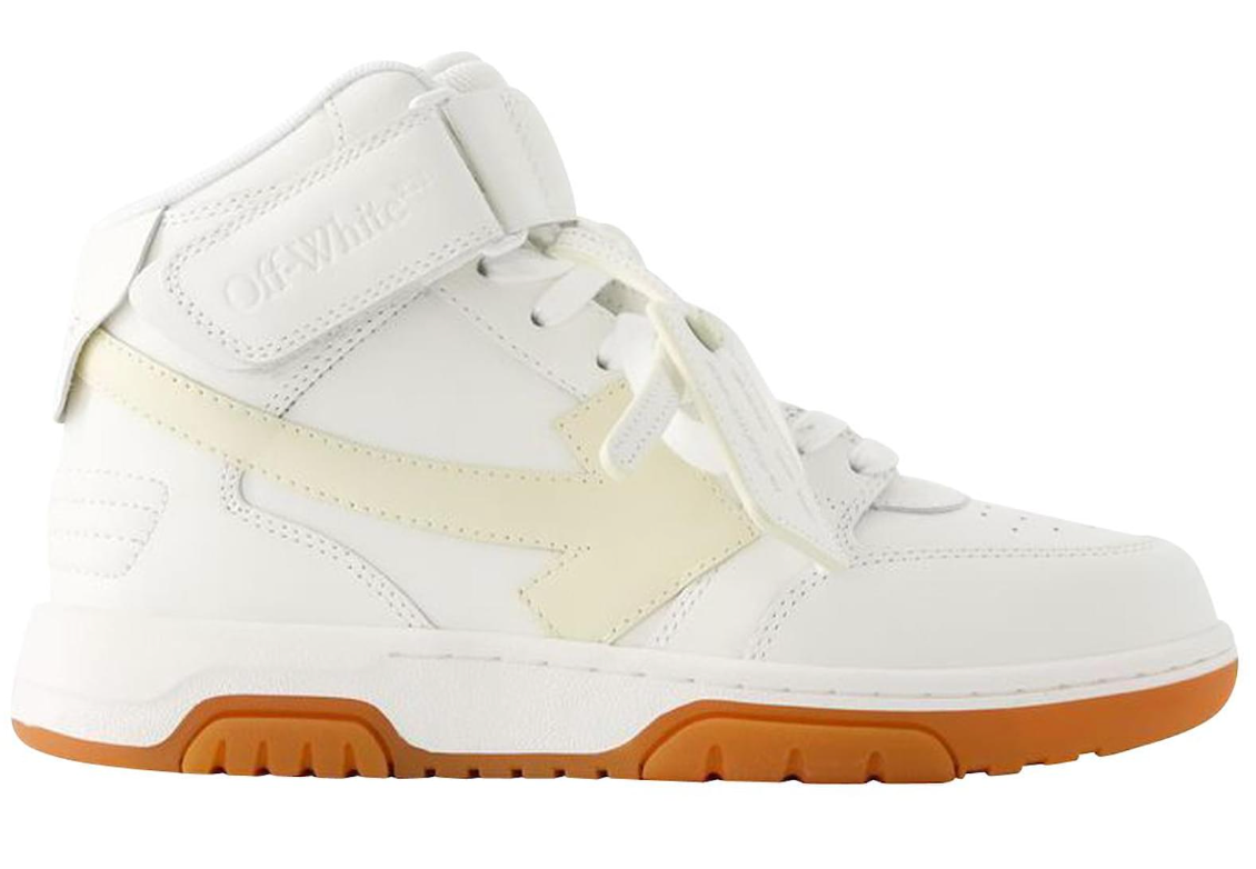 Off-White Out Of Office Mid Top Leather White Beige