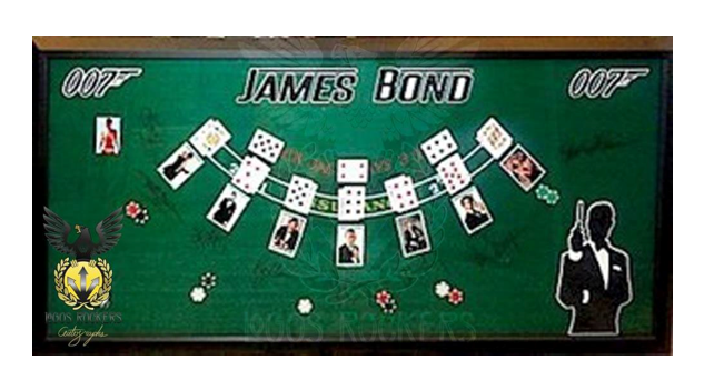 Cuadro James Bond 8 firmas