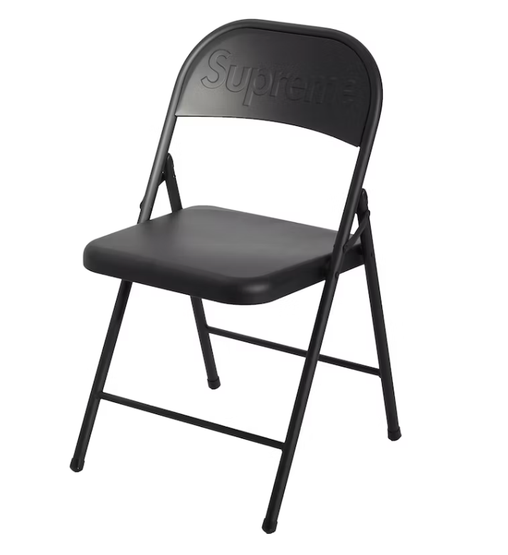 Supreme Metal Folding Chair Black