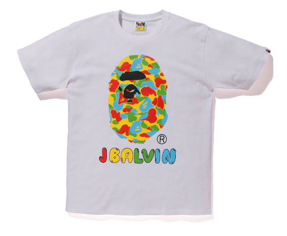 BAPE X J Balvin Tee White