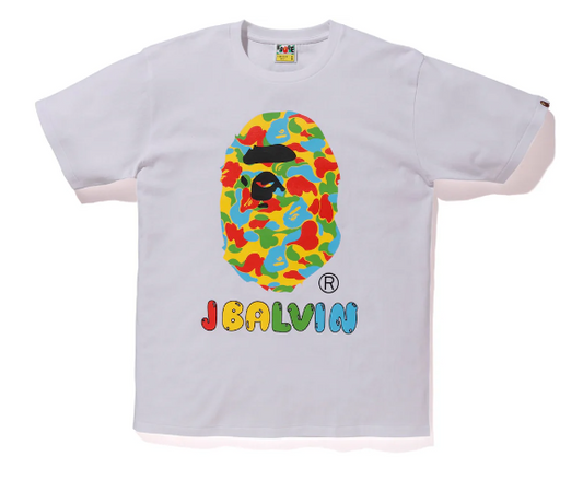 BAPE X J Balvin Tee White