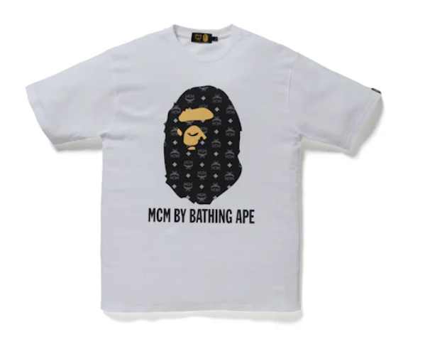 BAPE x MCM By Bathing Tee White/Black