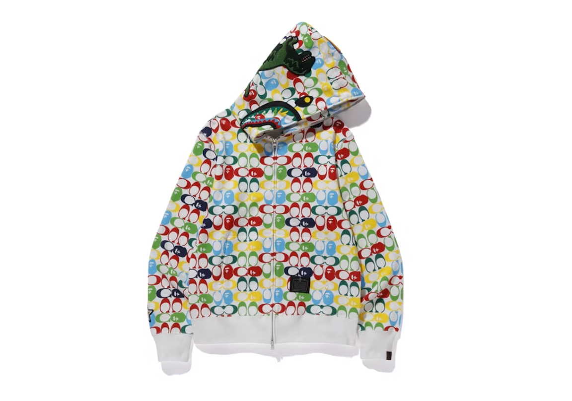 BAPE x Coach Shark Full Zip Hoodie Multi