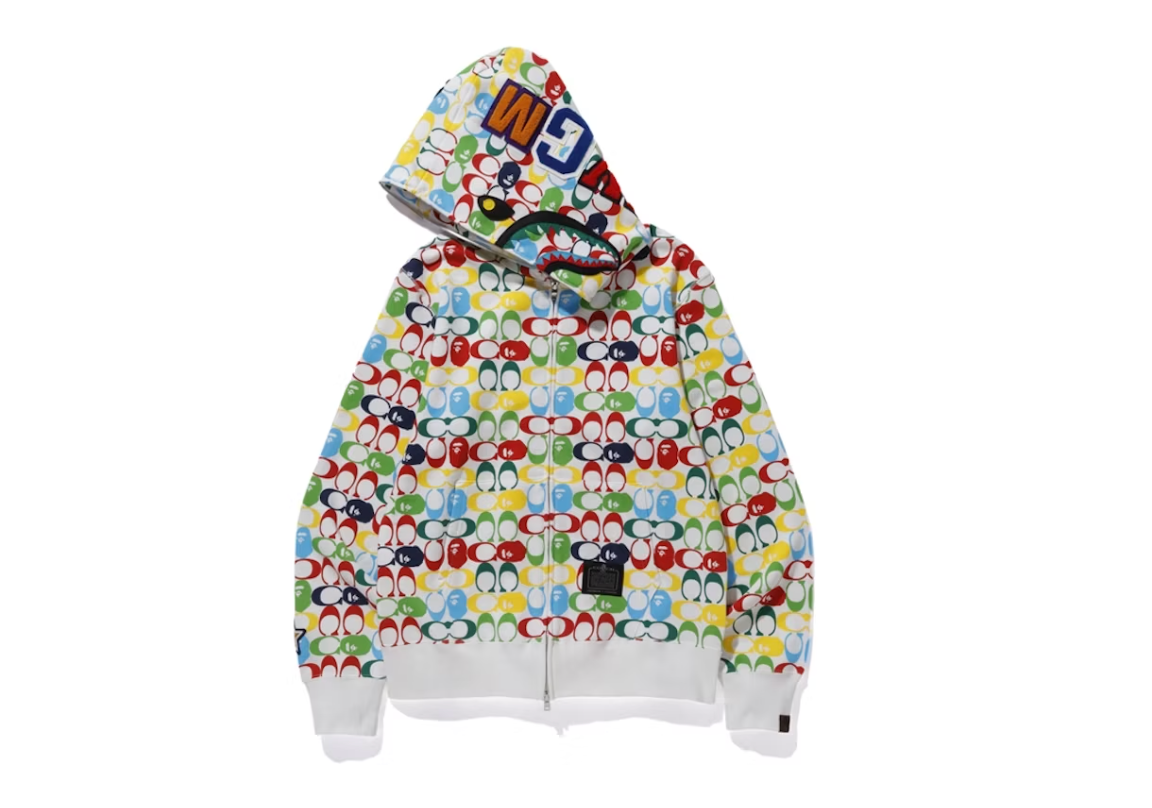 BAPE x Coach Shark Full Zip Hoodie Multi