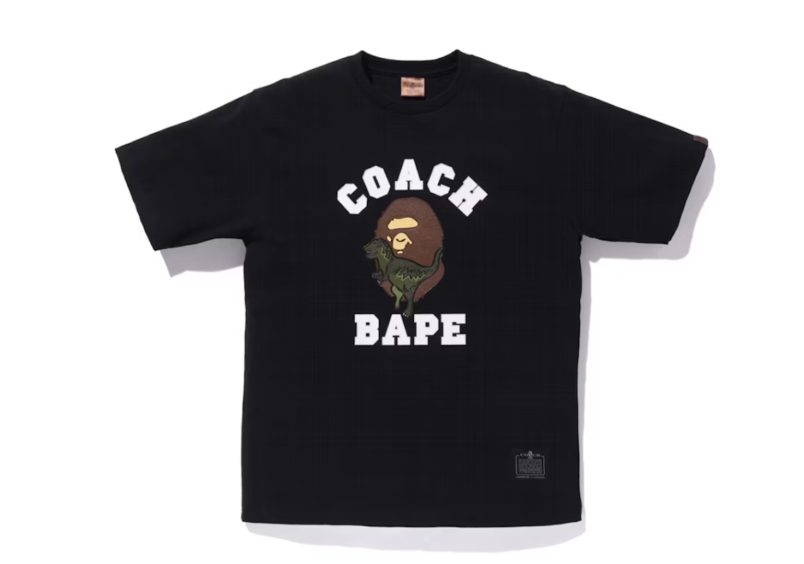 BAPE x Coach Rexy College Tee Navy