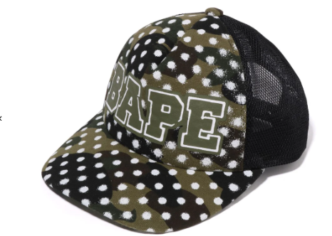 BAPE X Joshua Vides Green Dot Cap