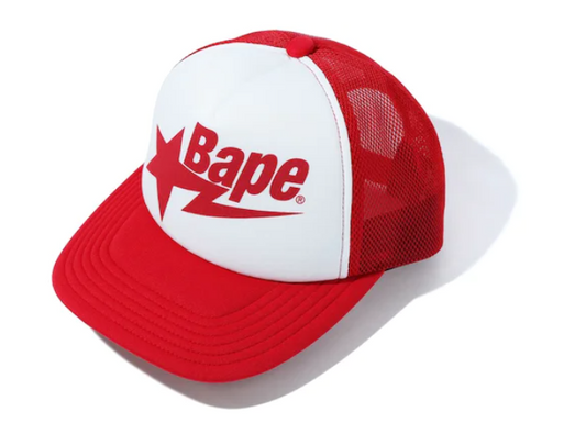 BAPE Sta Mesh Cap Red