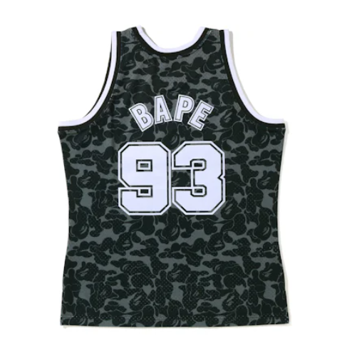 BAPE x Mitchell & Ness New Jersey Nets Jersey Black