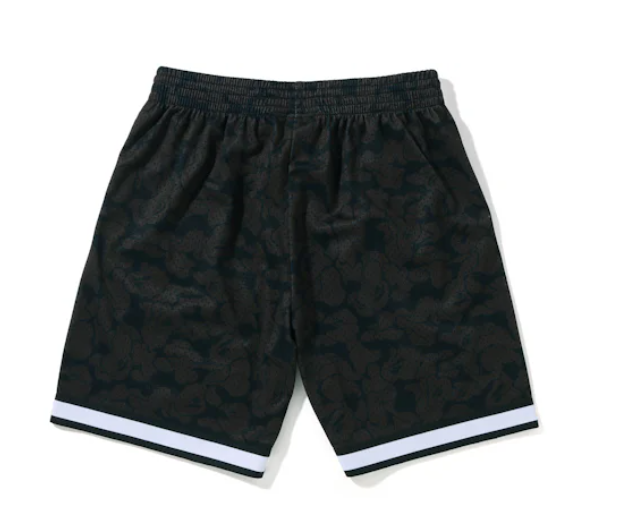 BAPE x Mitchell & Ness New Jersey Nets Shorts Black