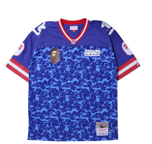 BAPE x Mitchell & Ness NFL New York Giants Legacy Jersey Navy