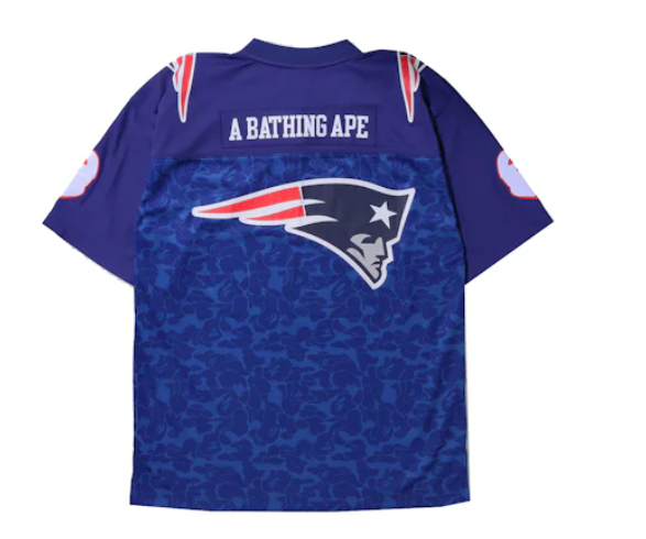 BAPE x Mitchell & Ness NFL New England Patriots Legacy Jersey Navy