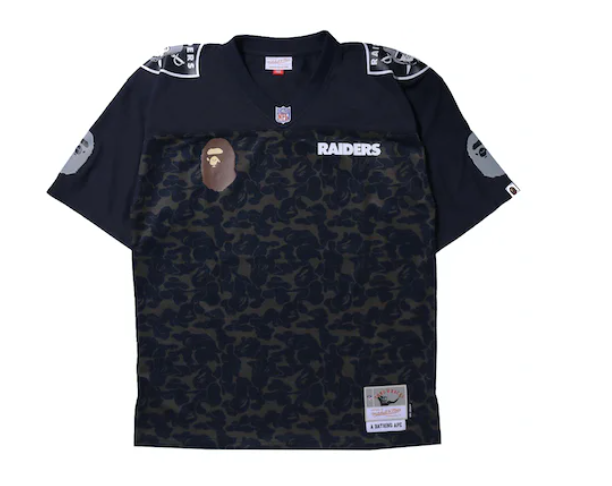 BAPE x Mitchell & Ness NFL Oakland Raiders Legacy Jersey Black