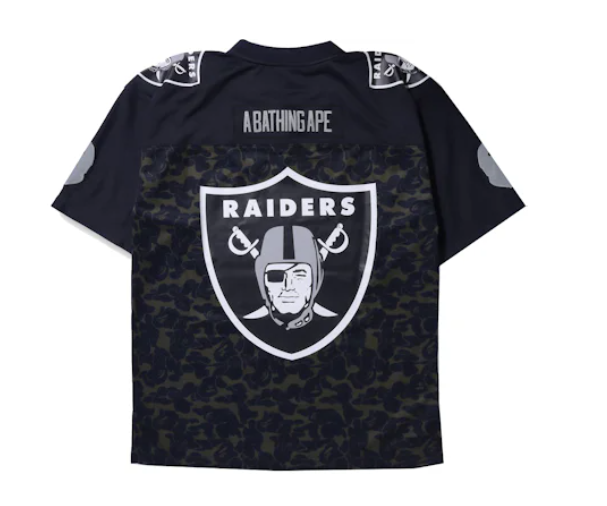 BAPE x Mitchell Ness NFL Oakland Raiders Legacy Jersey Black